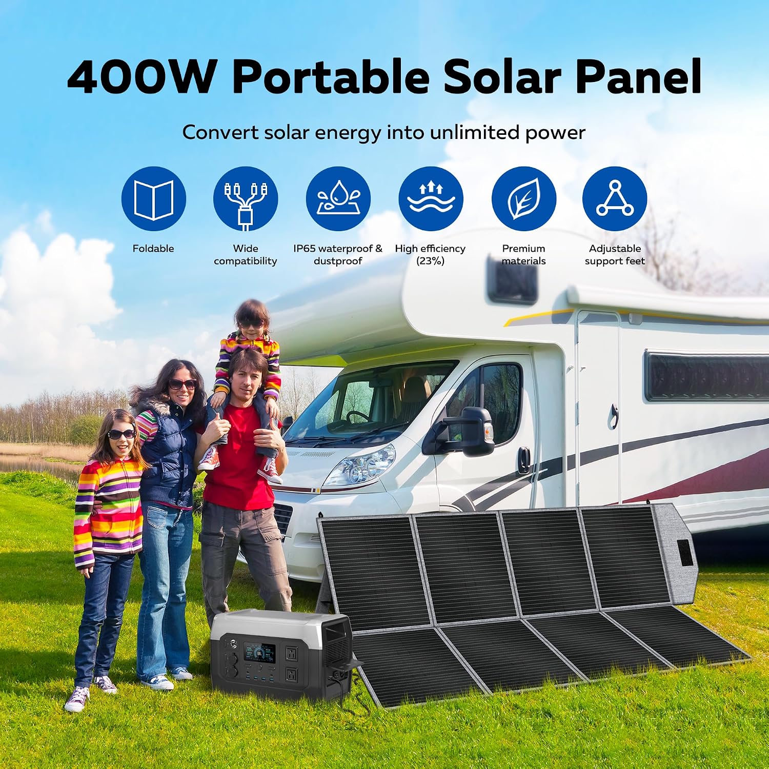 400W Portable Solar Panel